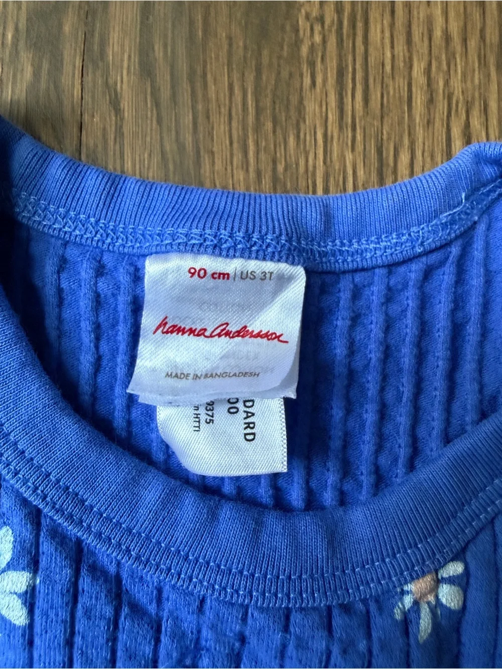 Hanna Andersson Royal Blue Daisy Knit Dress